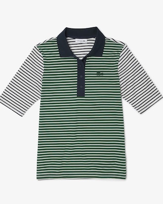 Polo De Mujer Heritage Slim Fit En Algod&oacute;n A Rayas