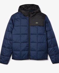 Jaqueta puffer imperme&aacute;vel com capuz acolchoado