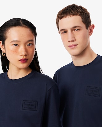 Embossed Branding Cotton T-shirt