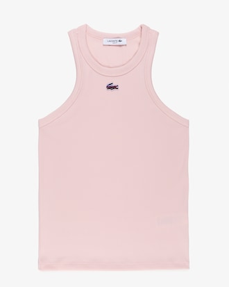Musculosa de Punto Acanalado Cuello Redondo