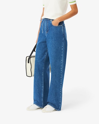 Jeans em Denim de Ajuste Folgado
