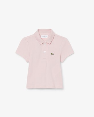 Camisa Polo em Piqu&eacute; com Gola Recortada