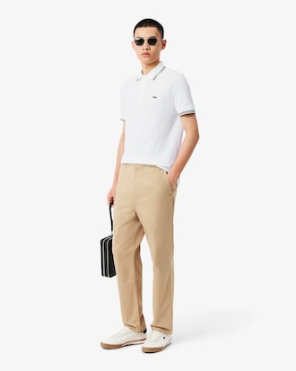 Polo L.12.12 con Acento en Ruedo Fit Regular