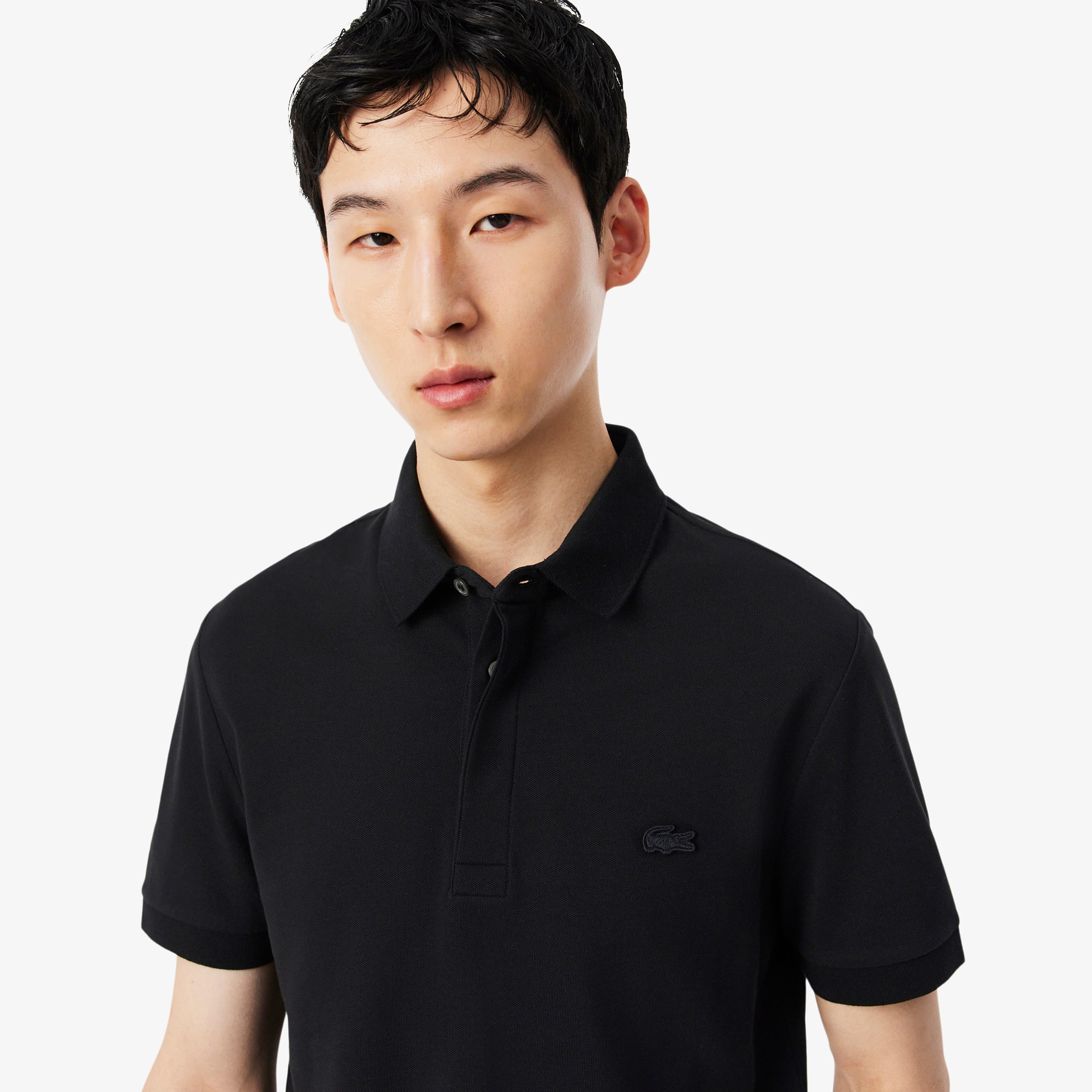Polo Paris Lacoste Regular Fit em Piqué Stretch