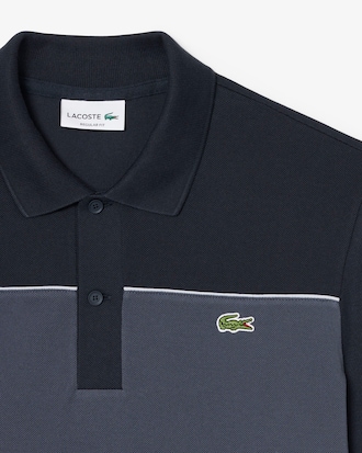 Polo Piqu&eacute; Colour-Block &ndash; Modelagem reta
