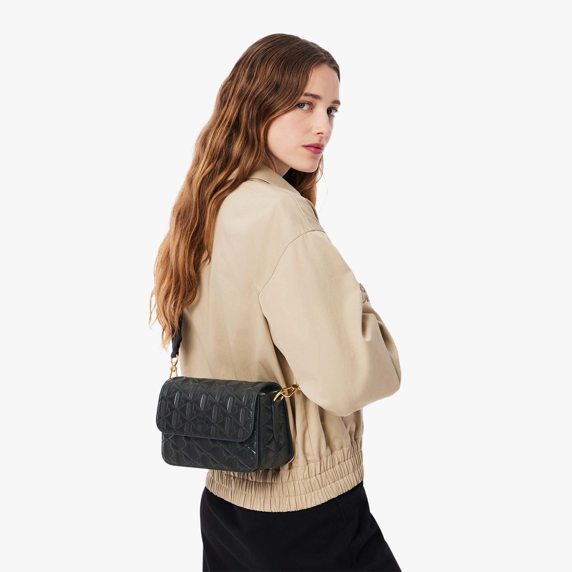 Bolsa Tiracolo Couro Feminina Lacoste Maheki