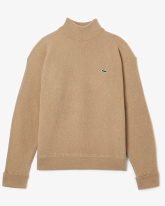 Su&eacute;ter feminino em l&atilde; com gola alta