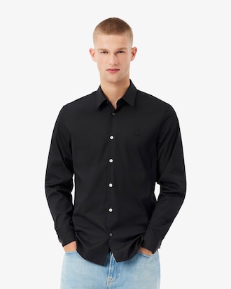 Camisa de Poplin Elastizada Slim Fit