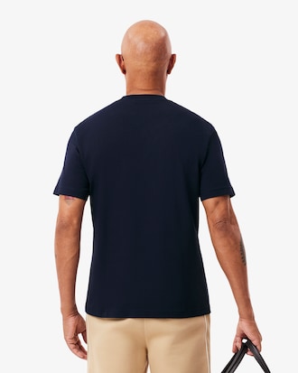 Camiseta de Algodão com Bolso no Peito