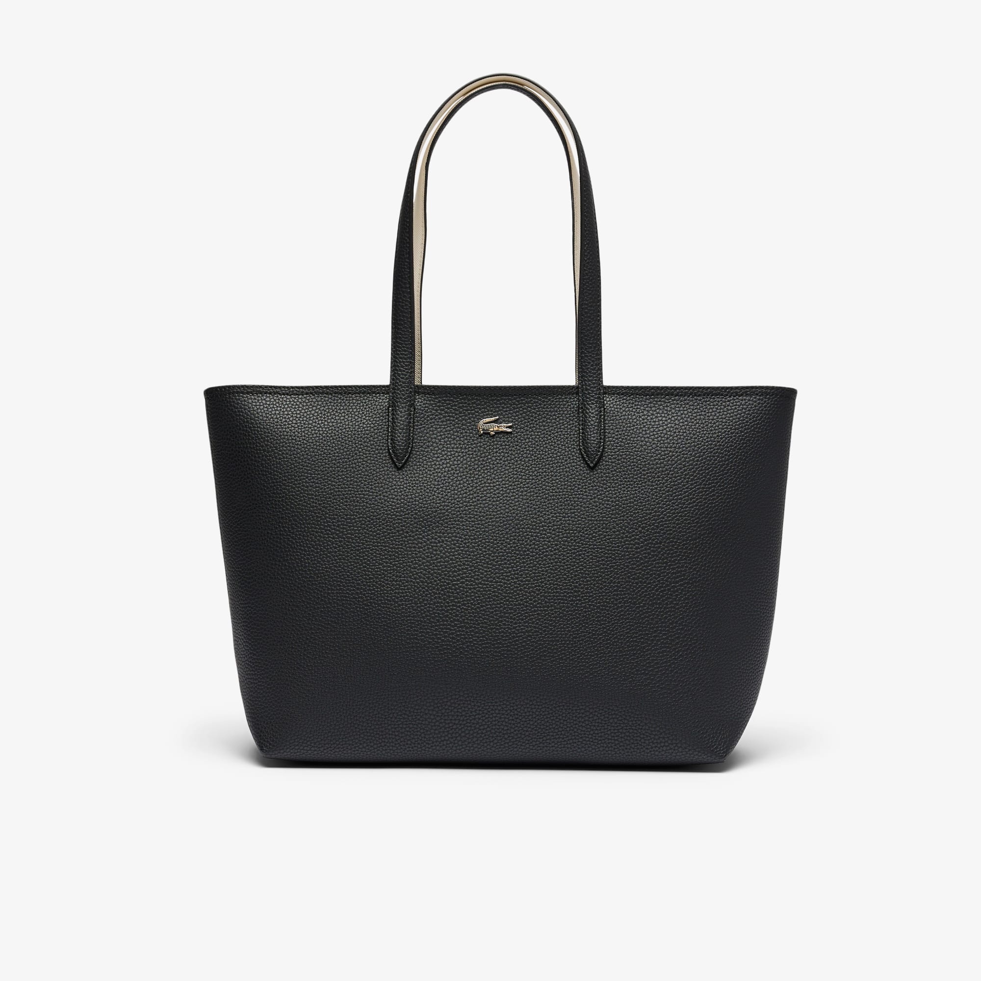 Bolsa Feminina Tote Anna com Zíper e Granulado Lacoste