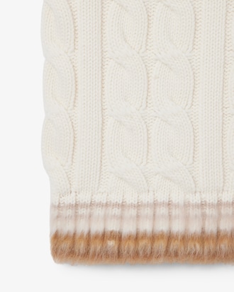 Colete de Malha de Lã com Cordões