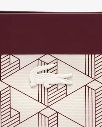 Minibolsa tote em lona revestida com monograma