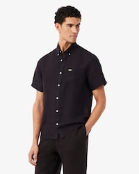 Camisa de Manga Curta em Linho