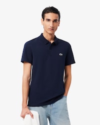 Camisa Polo de Algod&atilde;o Misto de Caimento Regular