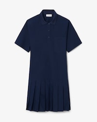 Vestido tipo polo de popelina de manga corta