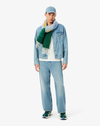 Remera de Algodón Pesado Landscape con Estampa de Cocodrilo