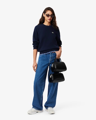 Su&eacute;ter de Gola Redonda de Algod&atilde;o de Caimento Relaxado