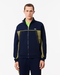 Moletom Esportivo de Piqu&eacute; com Z&iacute;per e Caimento Solto