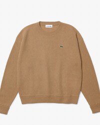 Su&eacute;ter feminino em l&atilde; com decote careca