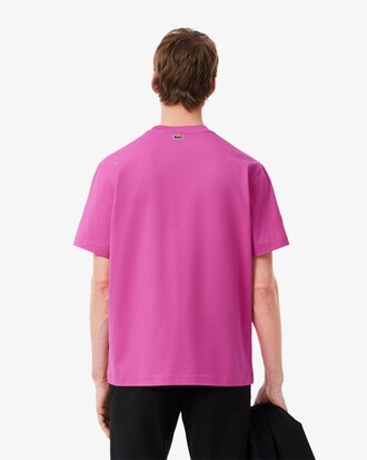 Camiseta em Malha de Algod&atilde;o Bordada e Estampada