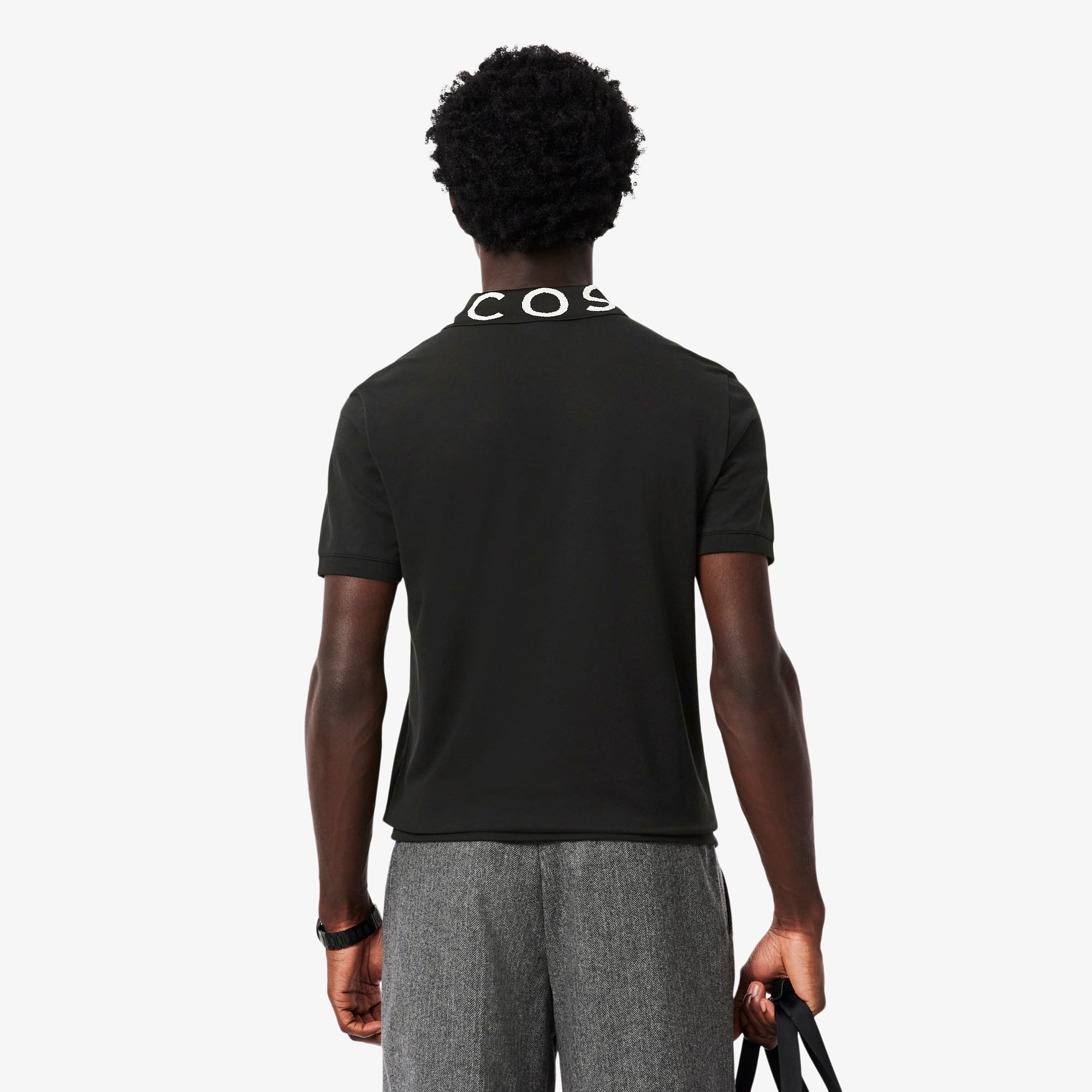 Camisa Lacoste Polo Branded em Malha Jacquard