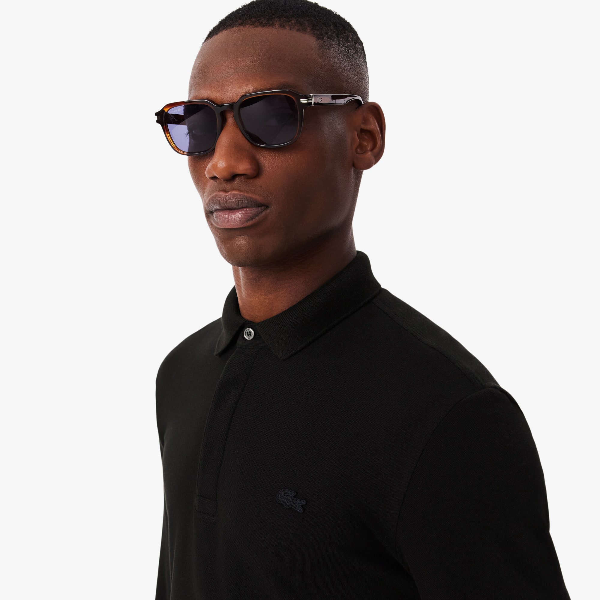 Camisa Manga Longa Polo Masculina Paris Lacoste em Algodão