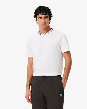 Remera De Piqu&eacute; Y Emblema En Jacquard