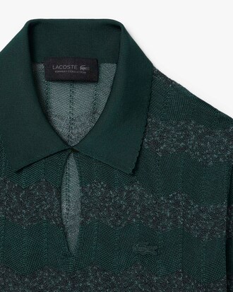 Su&eacute;ter com Gola Polo em Malha Pointelle