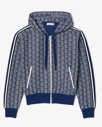 Moletom com Z&iacute;per Frontal Jacquard revestido com Monograma