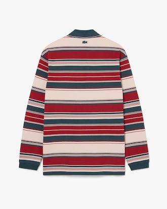 Polo de piqu&eacute; a rayas de corte holgado Runway