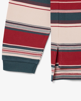 Polo de piqu&eacute; a rayas de corte holgado Runway