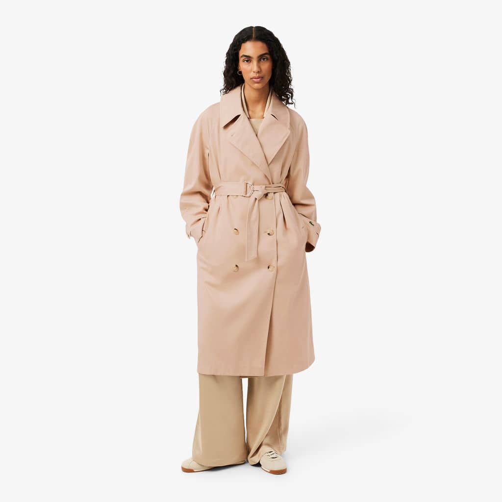 Trench Coat Oversized Repelente à Água - Jaquetas e Casacos