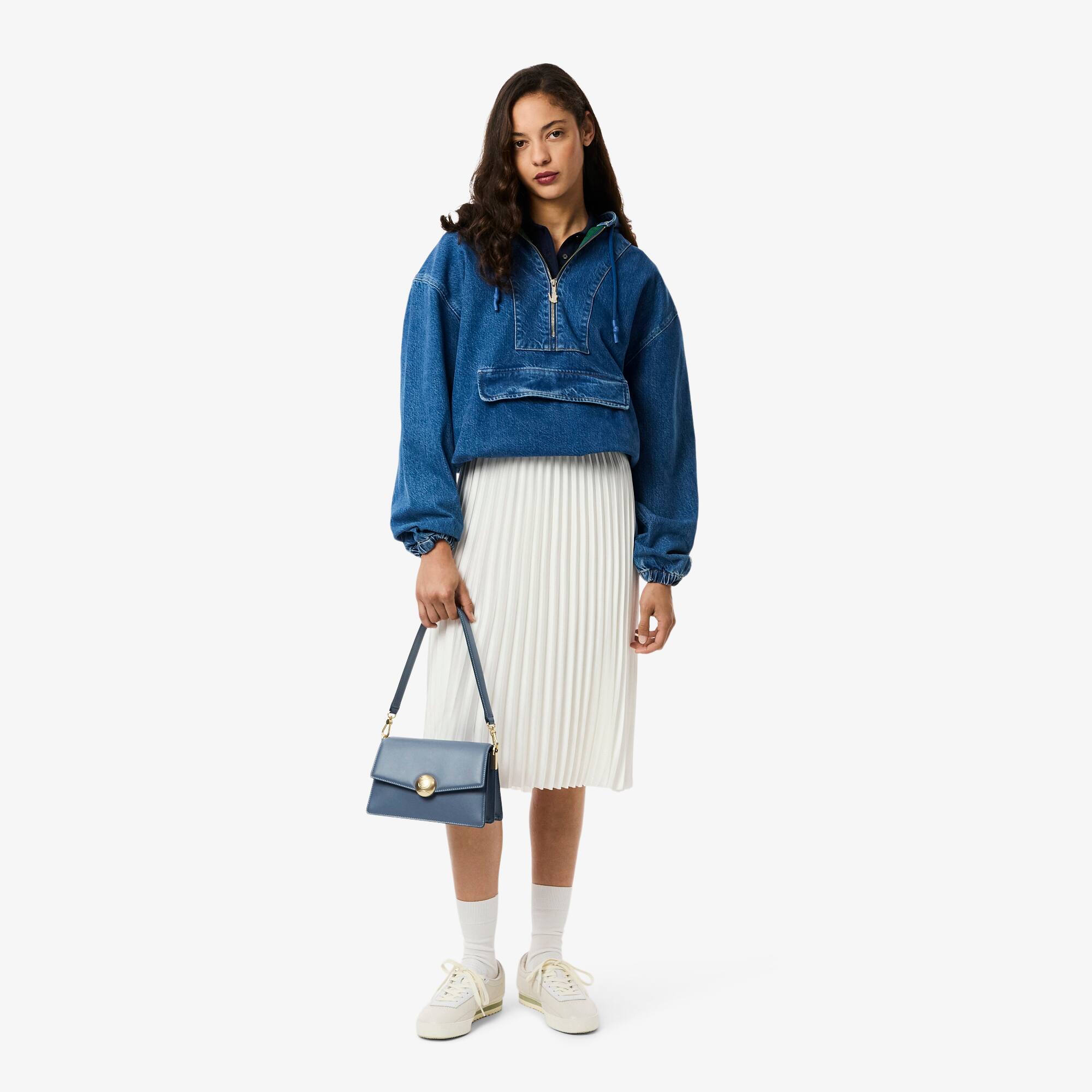Bolsa Lacoste Bag Bliss de Tênis Média em Couro Estampado