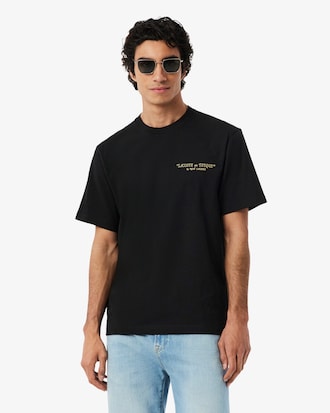 Remera de algod&oacute;n grueso bordado