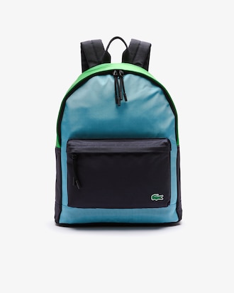 Mochila masculina em lona com colorblock