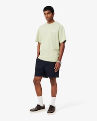 Short de tafeta de algod&oacute;n, calce regular