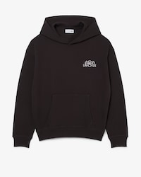Buzo con capucha con m&uacute;ltiples estampadas