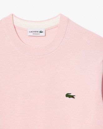 Sweater De Algodón Con Cuello Redondo