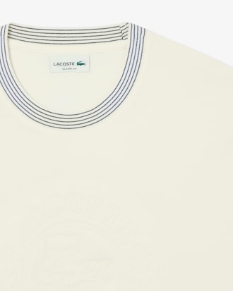 Camiseta em Malha de Algodão Bordada