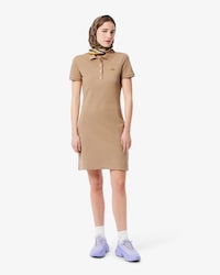 Vestido Estilo Polo De Piqu&eacute; Elastizado Slim Fit