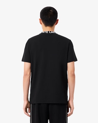 Remera De Piqu&eacute; Y Emblema En Jacquard