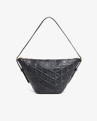 Small Maheki Embossed Leather Hobo Bag