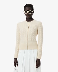 Casaco de Malha de Caxemira com Cord&otilde;es