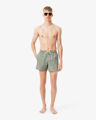 Shorts de Baño con Estampa de Cocodrilo