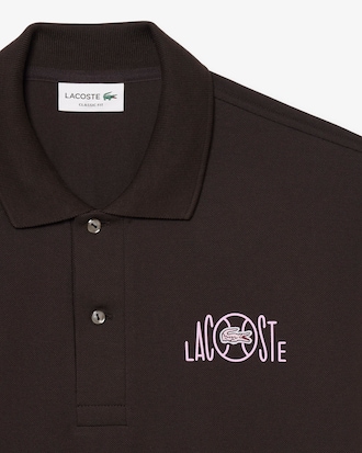 Classic Fit Graphic Branding Polo Shirt