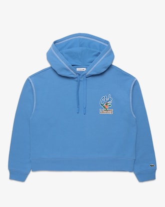 Moletom Feminino Cole&ccedil;&atilde;o Summer Pack com Mascote Lacoste no Peito