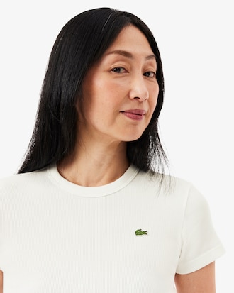 Remera De Algod&oacute;n Acanalada Al Cuerpo