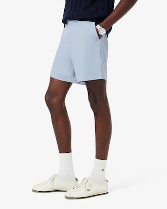 Bermudas el&aacute;sticas de corte recto