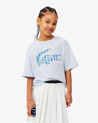 Remera de algod&oacute;n con estampado de monograma