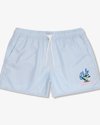 Traje De Baño Con Estampado Del Mascot De Secado Rápido Para Hombre